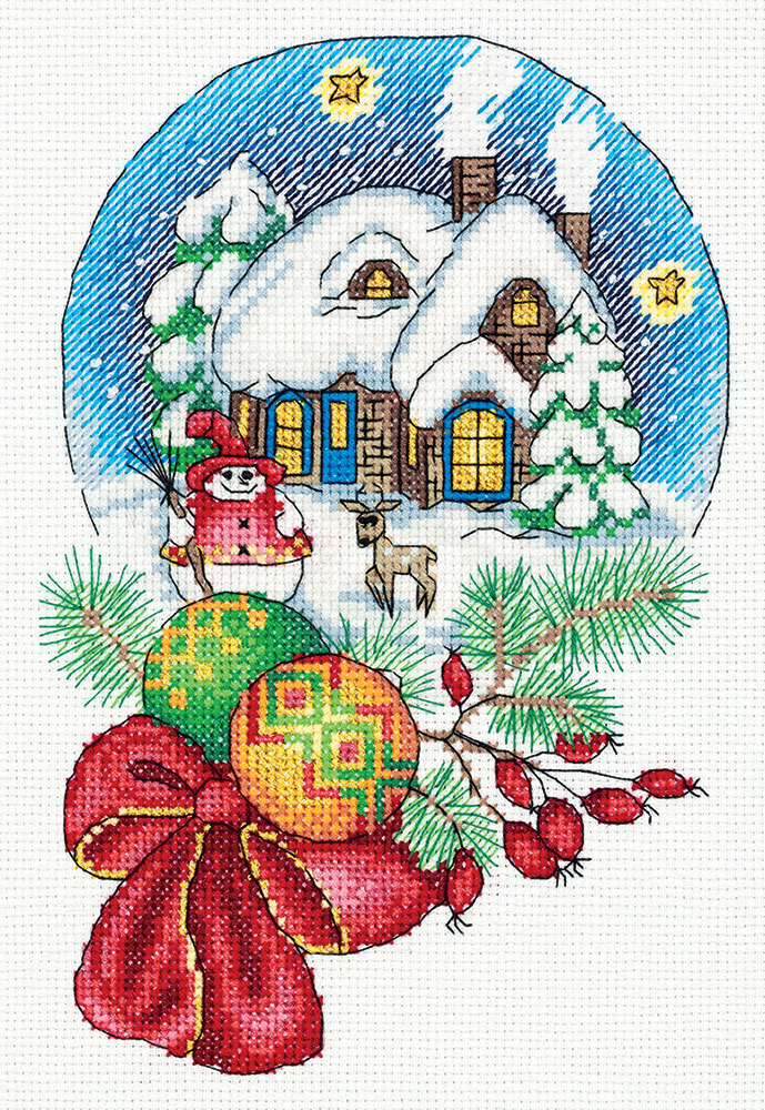Embroidery kits PANNA 8-352 Christmas Snow Globe 