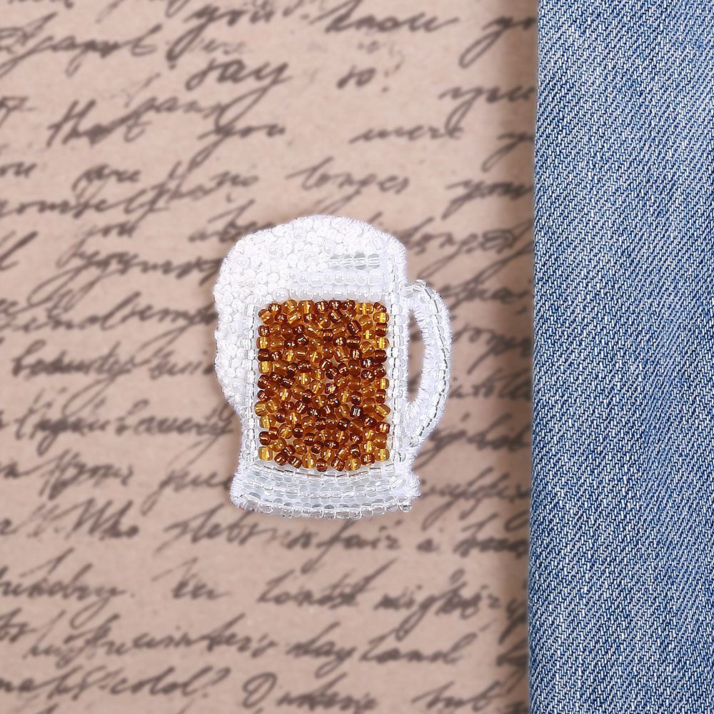 Embroidery kits PANNA 10-018 Brooch. Mug of Beer 