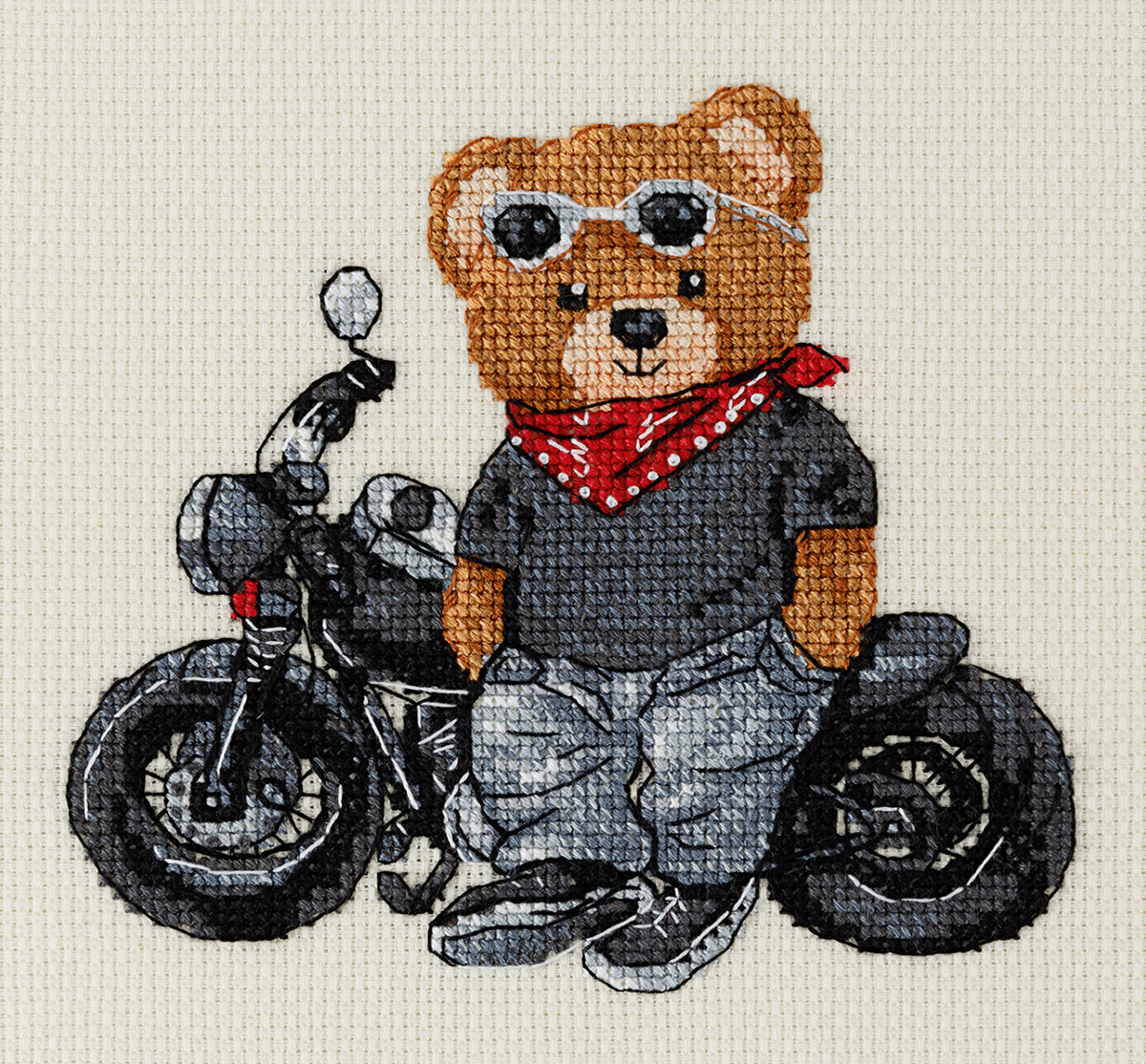 Embroidery kits PANNA 8-563 Bear Biker 