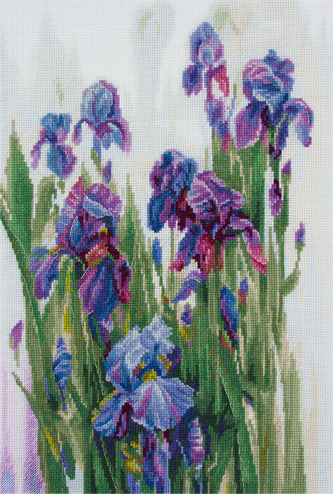 Embroidery kits PANNA Golden Series C-1907 Watercolour Irises 