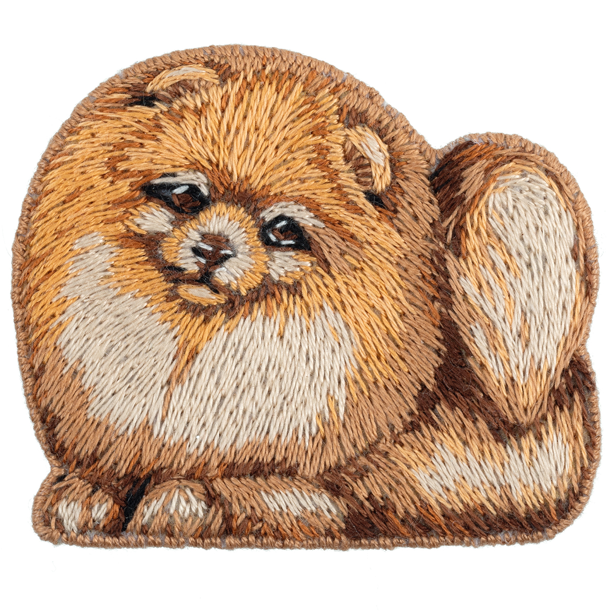 Embroidery kits PANNA JK-2345 Pomeranian Lucky  Brooch 