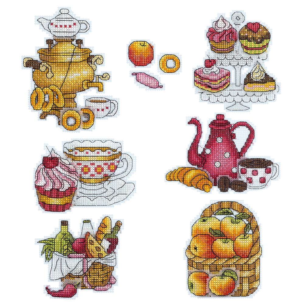 Embroidery kits PANNA IG-1959 Live in Taste (Fridge Magnets) 