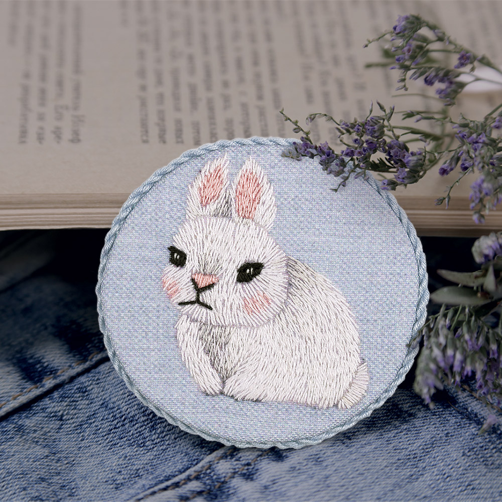 Embroidery kits PANNA Living Picture JK-2164 Baby Rabbit Brooch 