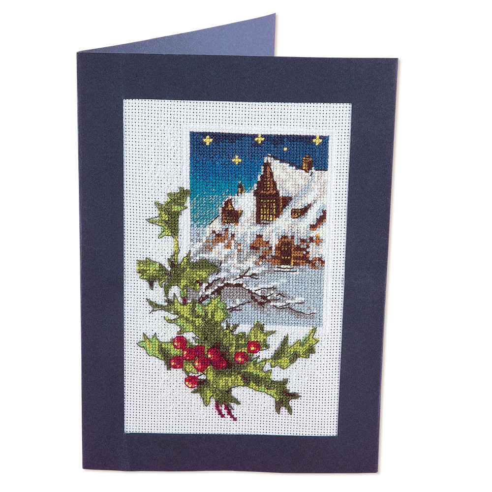 Embroidery kits PANNA OT-1742 Christmas card 