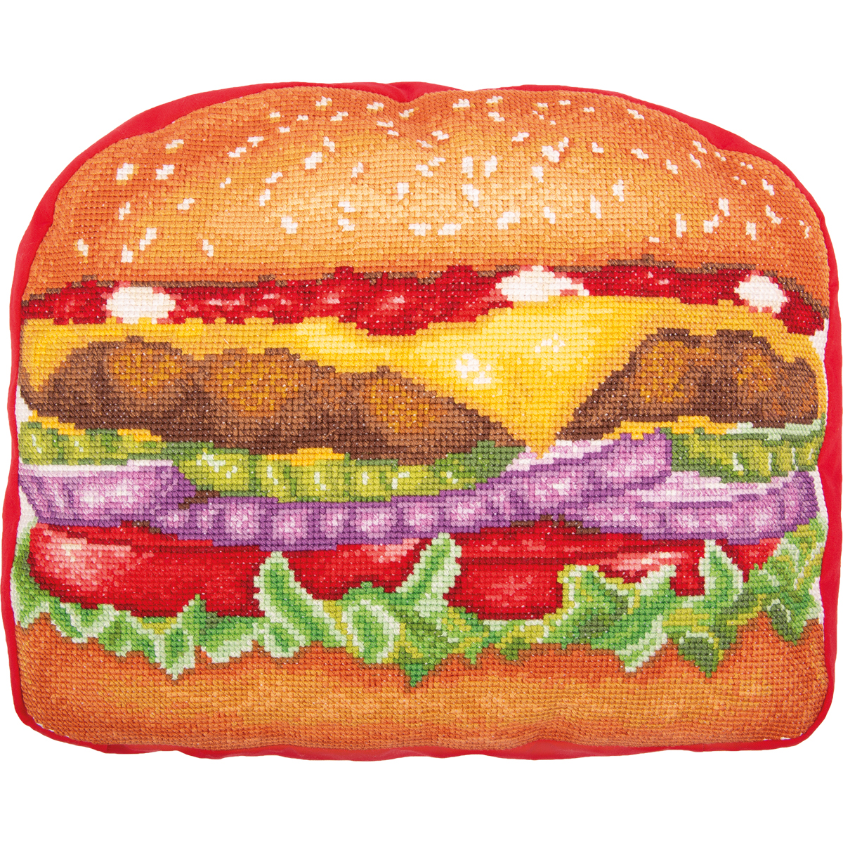 Embroidery kits PANNA PD-7237 Burger (Cushion Front) 
