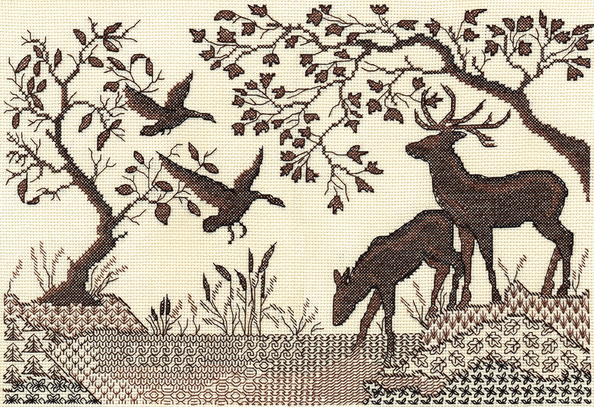 Embroidery kits PANNA J1295 Deer by the River